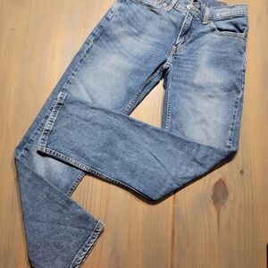 Levi's 514 Classic Men's Blue Denim Jeans W28 L30 Medium Light Wash